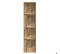 Brun - LEMON® Armoire d'angle - grand stockage - buffet bahaut - chêne artisanal - 33x33x132cm - Bois d'ingénierie 561 - Soldes