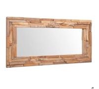 Brun Miroir décoratif Teck 120x60 cm Rectangulaire - Miroirs H1728