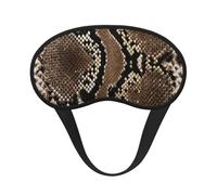 Brun peau de serpent,Masques de sommeil occultants, cache-yeux couvrants, masques de sommeil anti-lumière