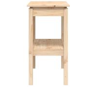 Brun Table console - CLARENCE - Meuble couloir - 80x40x75 cm - Bois massif de pin CC650