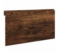 Brun Table murale pliable - CLARENCE - Table pliante - Chêne fumé 100x60x56 cm Bois d'ingénierie CC1552
