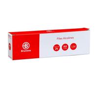 Bruneau - Pack de 24 piles Alcalines AA/LR06 - 1,5 - Piles LR6 - AA - Bruneau