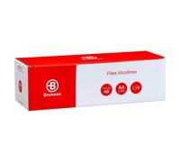 Bruneau - Pack de 48 piles Alcalines AA/LR06 - 1,5 - Piles LR6 - AA - Bruneau