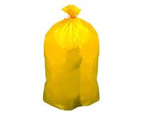 Bruneau Sac Poubelle, Jaune, 110L, Lot de 200