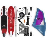 BRUNELLI 10.8 Planche iSUP de Windsurf Gonflable iRIG M, Bleu, Set