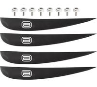 BRUNELLI Aileron pour wakeboard, set de 4 pièces pour planche "Wood Flex Pro" et "Carbon"