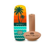 BRUNELLI Balance Board Set Pill 86cm Bois Planche Équilibre Fitness Core