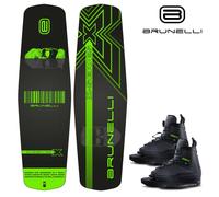 BRUNELLI Bois Flexible Pro Cablepark Wakeboard Set 145cm Jobe Maze Fixation