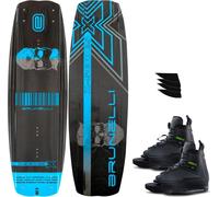 BRUNELLI CARBONE SET Wakeboard 145cm Board avec fixation JOBE MAZE 40-46 Wakeboard