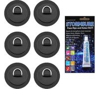 BRUNELLI D-RING PAD Set SUP Board siège kayak fixation 6x patch incl. 15g de colle