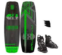 BRUNELLI Kit de wakeboard en carbone de 138 cm avec fixation Wake Binding