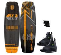 Brunelli Kit Wakeboard en Carbone avec Fixation Jobe Maze 138 cm Noir