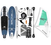 BRUNELLI Planche de stand up paddle gonflable double couche iSUP 10,8" - IRIG L - Blanc