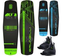 BRUNELLI Wood Flex Pro Cable Park SET Wakeboard Grindbase Jobe Maze Wake Fixation - Taille : Green 145cm-Jobe Maze