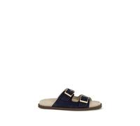 Brunello Cucinelli - Bos Taurus Flat Sandales - Homme - Chaussures - Noir - Taille: 40 EU