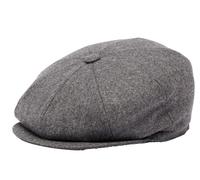 BRUNELLO CUCINELLI Casquette Plate En Laine Iconique Grise Bnwt M