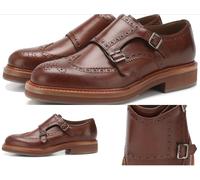 Brunello Cucinelli Chaussures À Boucle Double À Motif Brogues Monk-Strap Neu 42