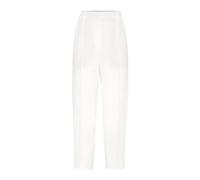Brunello Cucinelli, Femme, Pantalons, Blanc, Taille: 40 FR Pantalon en lin blanc avec pli pressé
