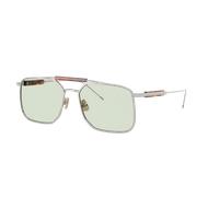 Brunello Cucinelli Homme Sunglass BC2005ST - Couleur du Monture: Argent, Couleur de Lentille: Transition Green