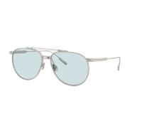 Brunello Cucinelli Homme Sunglass BC2011ST - Couleur du Monture: Argento Sabbiato, Couleur de Lentille: Transition bleu
