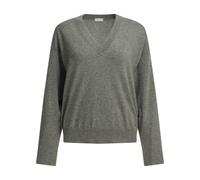 BRUNELLO CUCINELLI pull col en V en cachemire femme gris - S