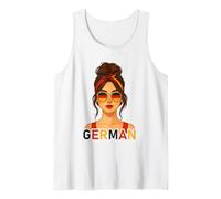Brunette German Girl Germany Flag German Girlfriend Wife Débardeur