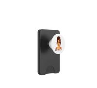 Brunette German Girl Germany Flag German Girlfriend Wife PopSockets PopWallet pour MagSafe