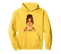 Brunette German Girl Germany Flag German Girlfriend Wife Sweat à Capuche