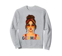 Brunette German Girl Germany Flag German Girlfriend Wife Sweatshirt