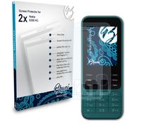 Bruni Protecteur d'écran compatible avec Nokia 6300 4G Film Protecteur, cristal clair Écran protecteur (2X)