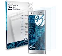 Bruni Protecteur d'écran compatible avec Sony Xperia XA2 Ultra Film Protecteur, cristal clair Écran protecteur (2X)