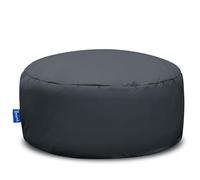 Bruni Pouf M gris - Pouf rond pour l'intérieur et l'extérieur comme repose-pieds, coussin de yoga, coussin de méditation, fabriqué en Allemagne