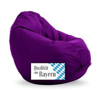 Bruni Pouf XL Classico L Violet - Grand Pouf avec Housse intérieure pour Lire, Jouer et se détendre, Housse Amovible, appartenir en Allemagne