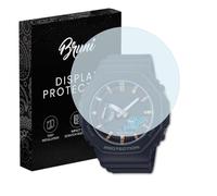 Bruni Protecteur d'écran compatible avec Casio GMA-S2100-1AER Film Protecteur, cristal clair Écran protecteur (2X)