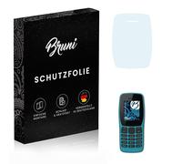 Bruni Protecteur d'écran compatible avec Nokia 110 2019 Film Protecteur, cristal clair Écran protecteur (2X)
