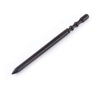 Brunissoir pour Cuir 3 Types de Pointe en Bois Noir Pointe en Cuir Bord Lisse pour Polisseuse Perceuse Polie Outil de sculpture en cuir(Fine Grinding Rod)