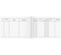 Brunnen 1010141 Carnet de voyage (A6 quer, couverture cartonnée, 40 feuilles, 3 couleurs)