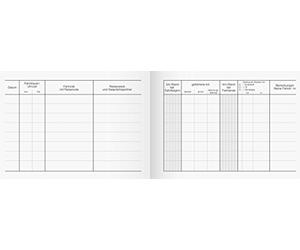 Brunnen 1010141 Carnet de voyage (A6 quer, couverture cartonnée, 40 feuilles, 3 couleurs)