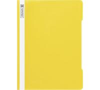 Brunnen 102010910 Chemise à lamelles en polypropylène avec couverture transparente Jaune Format A4