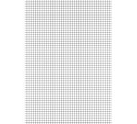 Brunnen 102100850 greffe kanzleibogen papier 80 g/m², quadrillé, format a4, blanc, 50 feuilles