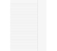 Brunnen 102142550 greffe kanzleibogen papier 80 g/m²-lignes pour l'école - 25 50 feuilles, blanc