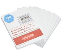 Brunnen 102282000 Blanc Cartes d'index (A8 cartonnées Lot de 100)