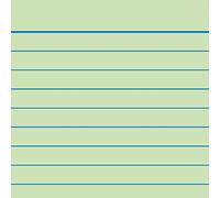 Brunnen 102282250 Lot de 100 fiches lignées Vert Format A8