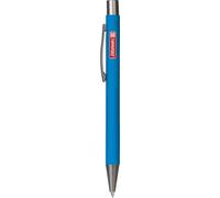 Brunnen 102911333 Stylo à bille 14 cm Azur caoutchouté Stripe Colour Code