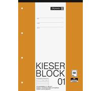 BRUNNEN 1042941 Bloc KIESER A4 KIESER 00110, Linéature de contraste, lin. 1