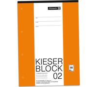 Baier schneider briefpapierblock &kieserblock a4 schullineatur 2 k lot de 50 (blanc)