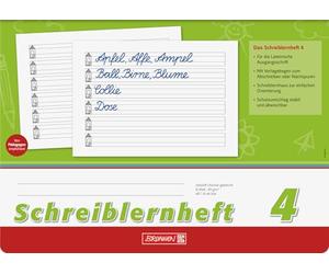 Brunnen 1044004 Cahier d'écriture 4 (A4, paysage, linéature 4, 16 feuilles)