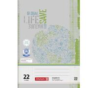Brunnen 104412201 Cahier d'école recyclé DIN A4 (16 feuilles, cahier simple) Linéature 22