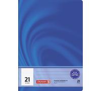 BRUNNEN 104472102 Cahier scolaire Vivendi A4 ligné, 30 lignes, lin. 21 bleu
