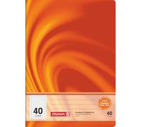 Brunnen 104474002 Vivendi Cahier d'écolier A4 (16 feuilles quadrillées 5 mm avec marge linéature 40)